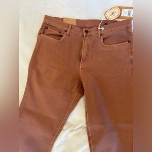 Faherty Men’s Stretch Terry 5-Pocket Pant - 32x30 - Mesa Red - new w tags